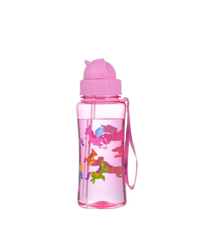 Bình sữa Tritan Kids 460ml, không chứa BPA, chống rơi, bền, hợp vệ sinh và chống bám bụi, dễ dàng mang theo