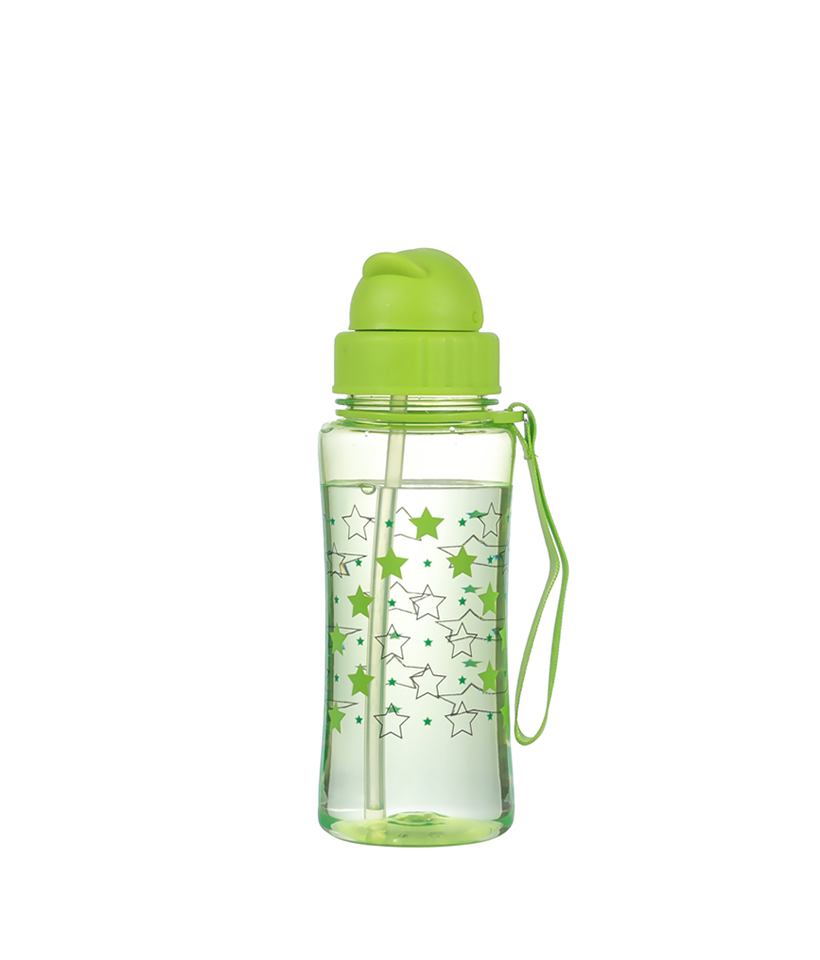 Bình sữa Tritan Kids 460ml, không chứa BPA, chống rơi, bền, hợp vệ sinh và chống bám bụi, dễ dàng mang theo