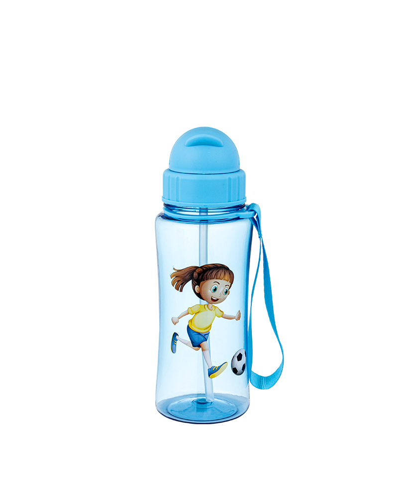 Bình sữa Tritan Kids 460ml, không chứa BPA, chống rơi, bền, hợp vệ sinh và chống bám bụi, dễ dàng mang theo