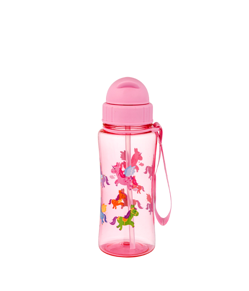 Bình sữa Tritan Kids 460ml, không chứa BPA, chống rơi, bền, hợp vệ sinh và chống bám bụi, dễ dàng mang theo