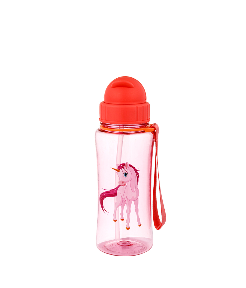 Bình sữa Tritan Kids 460ml, không chứa BPA, chống rơi, bền, hợp vệ sinh và chống bám bụi, dễ dàng mang theo