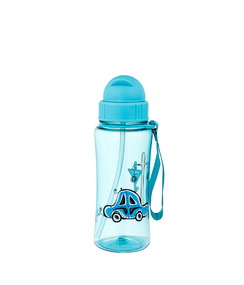 Bình sữa Tritan Kids 460ml, không chứa BPA, chống rơi, bền, hợp vệ sinh và chống bám bụi, dễ dàng mang theo